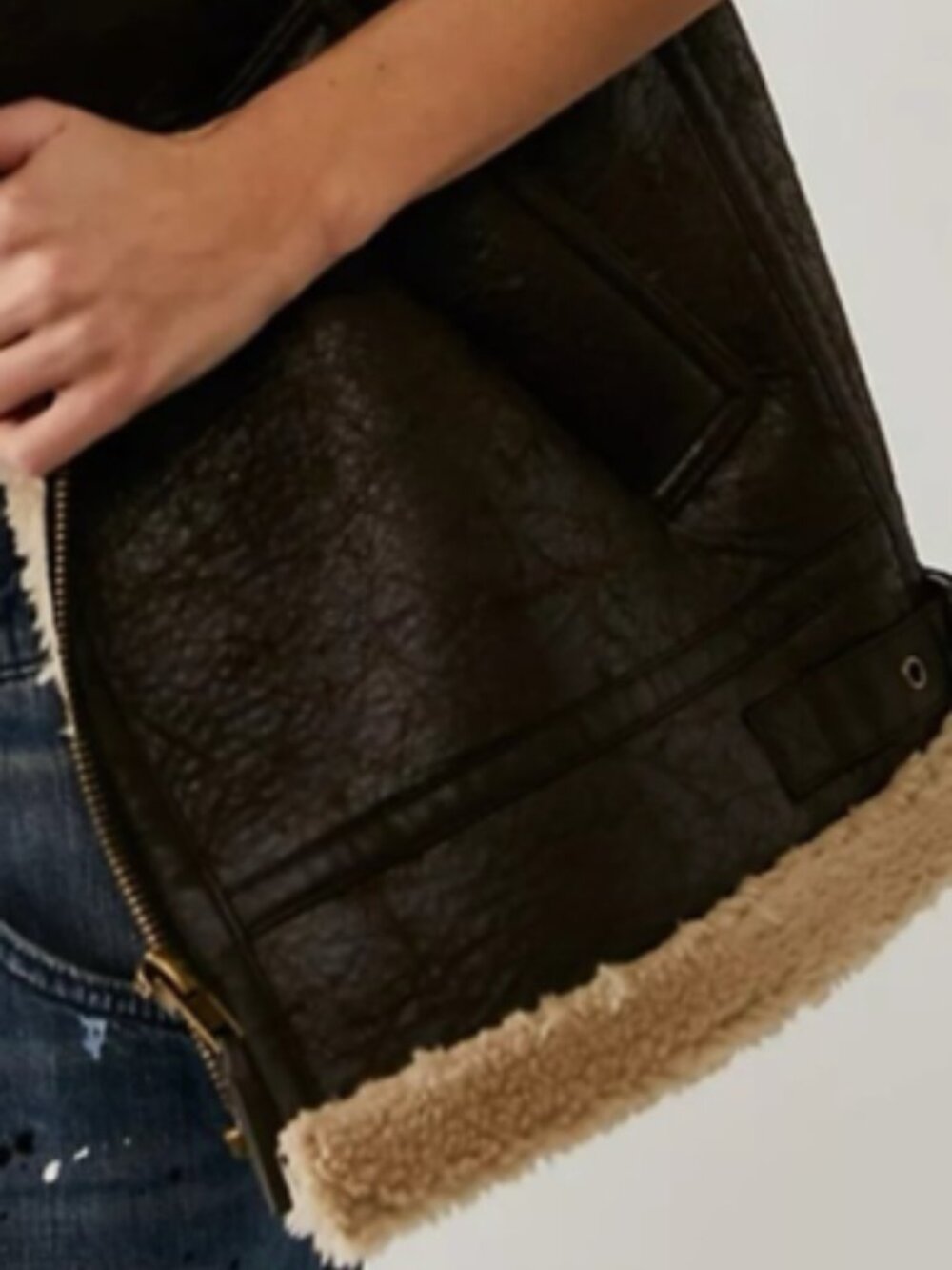 NWT Free People Bad Habits Cozy Vest Medium - Picture 10 of 15